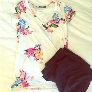 A New Day floral tee